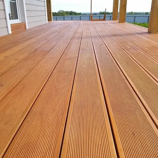 Доска террасная лиственница вельвет 28*142*3000, сорт АВ (0,426м2)